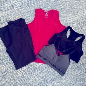 UNDER ARMOUR++ Women's 4pc Workout Bundle - Size Lg